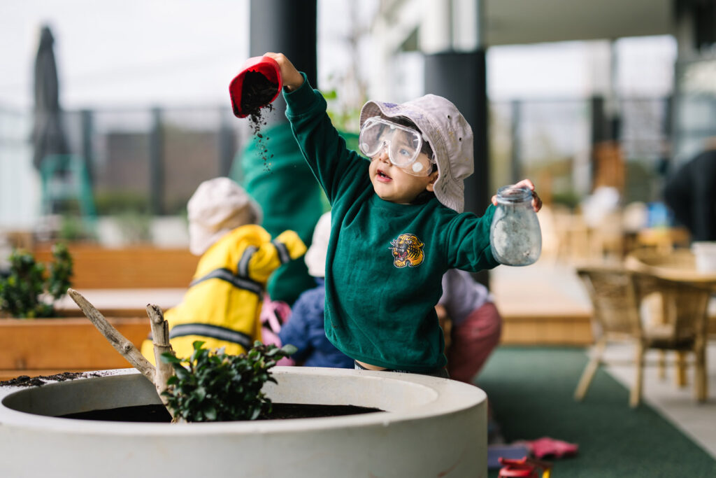 Child at KU Maidstone childcare