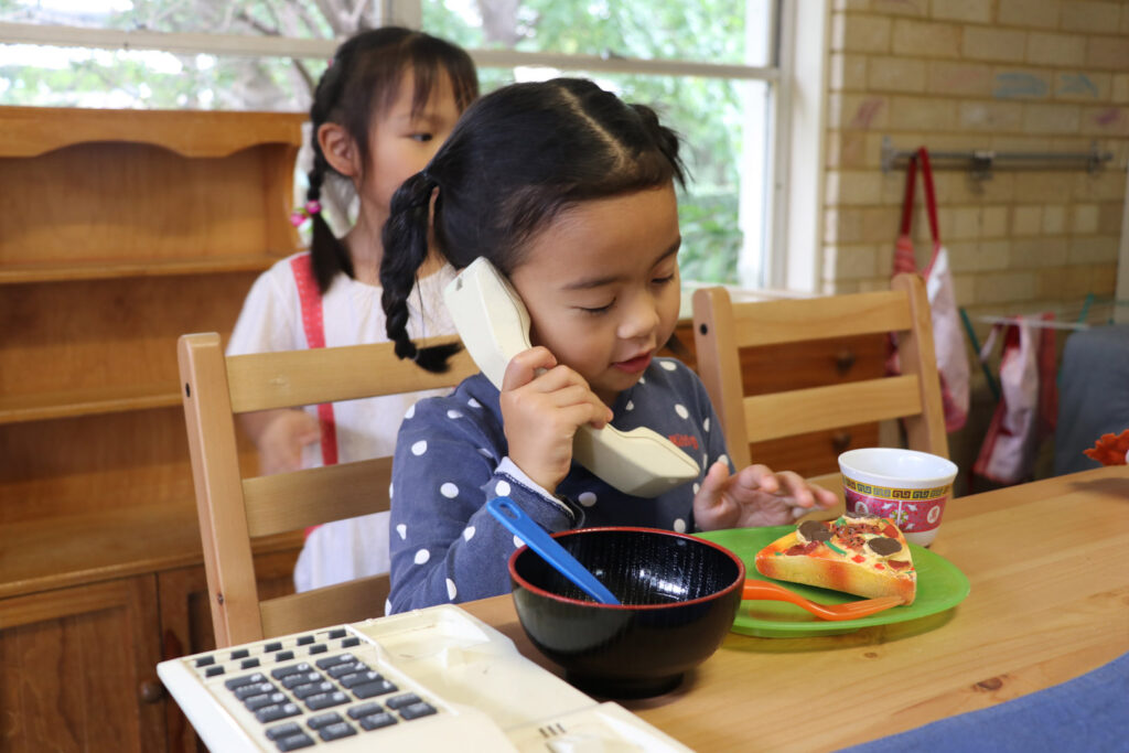 Child at KU Eastwood childcare