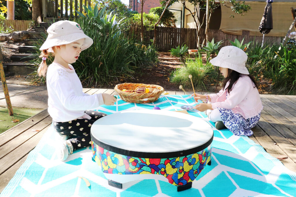 Children interacting at KU South Turramura childcare