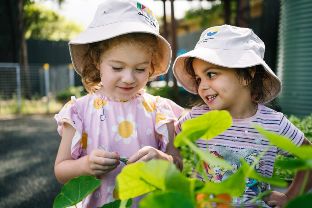 Children interacting at KU Sutherland childcare