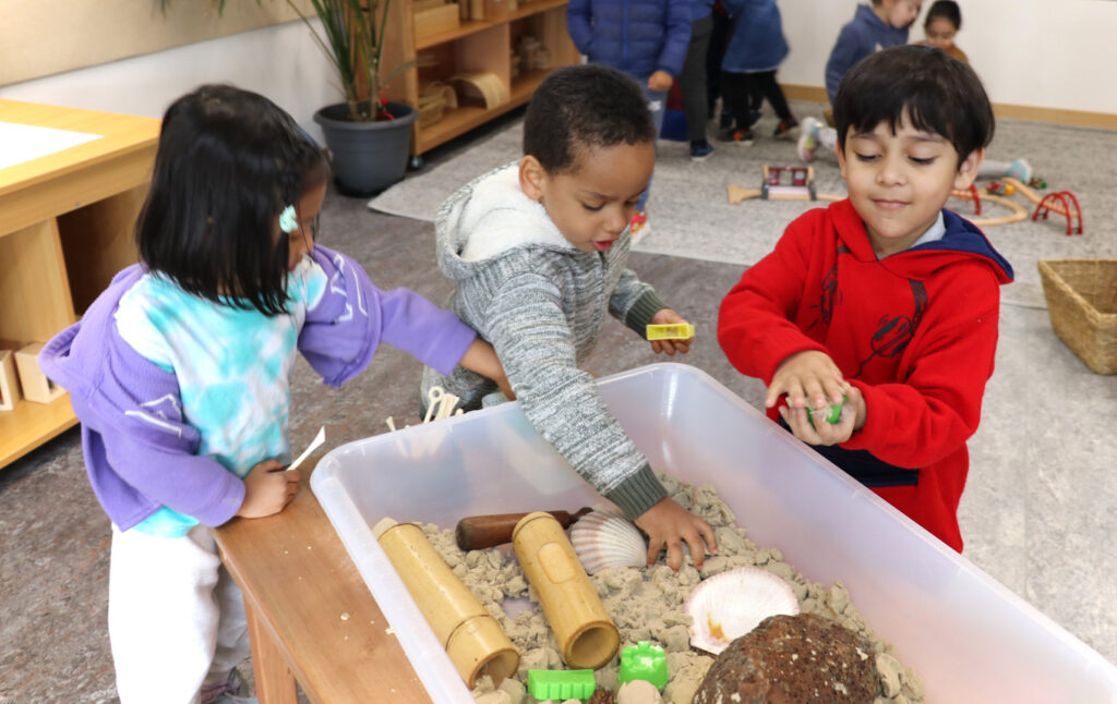 Children interacting with each other at KU Dianella childcare