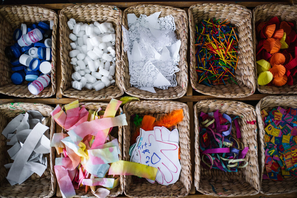 Craft supplies at KU Yagoona childcare