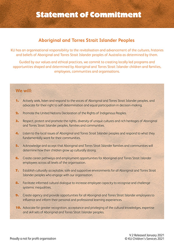 Statement of Commitment to Aboriginal and Torres Strait Islander Peoples